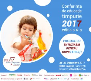 Conferința de educație timpurie ”Educație cu entuziasm pentru copii fericiți”, 25-27 octombrie, București